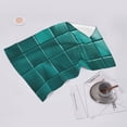 thumbnail image 4 of Blue Green Square Ceramic Pattern Face Wash Cloth 27.5×16in Hand Towels Bathroom Soft Absorbent Kitchen Towel Spring Decorative Dish Hotel Gym Spa, 4 of 5