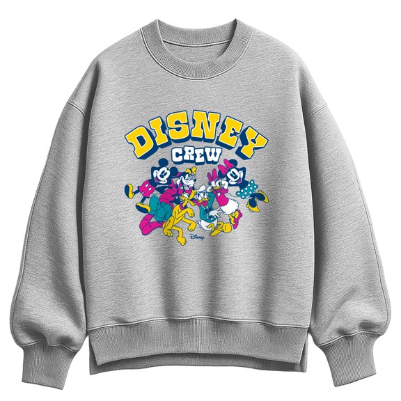Disney - Crew Group Photo - Women's Oversized Fleece Crew Group Photo Sweatshirt