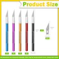 thumbnail image 2 of czcpp-30Pcs Exacto Knife with Extra High Carbon Steel Blades, Precision Hobby Knife with Aluminum Body, Utility Knife Kit Craft Knife Set for Scrapbooking Trimming Carving Stencil, 2 of 4