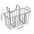 thumbnail image 3 of HOARBOEG 304 Stainless Steel Rectangular Sink Drying Rack Kitchen Sponge Drying Rack Sink Storage High Load Bearing Storage Rack, 3 of 9