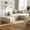 Beige, variant on Meeyar 90" Frameless Modular Sectional Sofa with L Shaped Chaise, Cloud Couch for Living Room, No Assembly Carbon Black