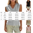 thumbnail image 4 of ClodeEU Women's V Neck Sleeveless Tank Top ,Solid Color Casual Summer Tops Gray,Women's Plus L, 4 of 7