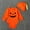 Orange, variant on Luxalzxs Orange Onesies 3-6 Months Baby Boys Girls Halloween Outfit Set Funny Halloween Long Sleeve Pumpkin Romper with Hat