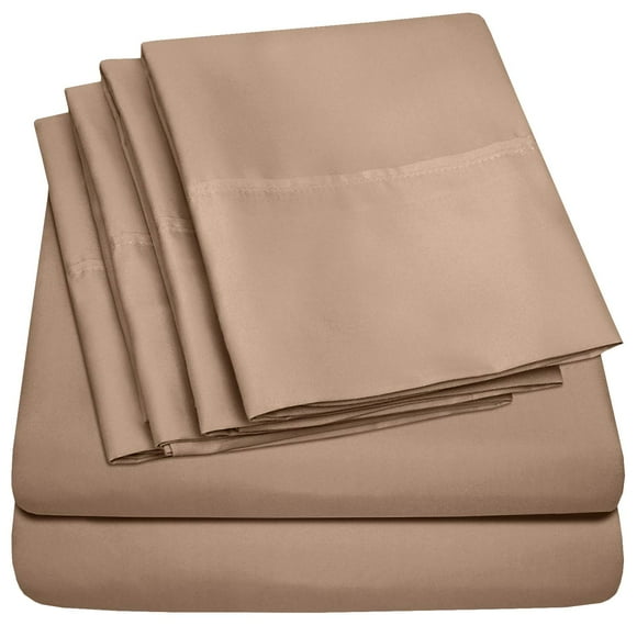 Juego de sábanas Sweet Home Collection 1500 Supreme Twin XL Taupe