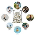 thumbnail image 6 of Fuzoiu Funny Excavator Print Drawstring Backpack for Gym, Travel, Yoga,Sports Sackpack String Bag for Women Men-Medium, 6 of 6
