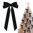 thumbnail image 3 of 6-Pack Black Velvet Bow Hair Clips, 8.66-Inch Long Tail Ribbon Barrettes for Women and Girls, Oversized Hair Bows for Ponytails, Updos, Weddings, Parties and Holiday Styling, 3 of 3