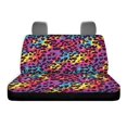 thumbnail image 6 of CHAQLIN Colorful Leopard Print Durable Car Seat Covers for Car Interior Automotive, Washable Bench Seat Back Covers Protects Against Dirt Rear Bench Seat Cover, 6 of 7