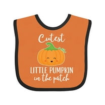Inktastic Halloween Cutest Little Pumpkin in the Patch Boys or Girls Baby Bib