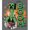 thumbnail image 2 of Junior's Minecraft Creeper Boom  Graphic Tee Charcoal Medium, 2 of 3