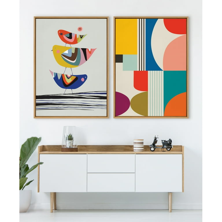 MID-CENTURY MODERN アート作品満載です。 Abstract Horizontal Midcentury Modern Wall Art, Japanese