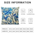 thumbnail image 5 of Shiartex Blue and White Porcelain Throw Pillow Cover Cushion Covers Traditional Chinese Calligraphy Culture Pillowcases Decorative Square Pillow Case for Home Bedroom Living Room 20x20in, 5 of 5