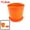 Orange, variant on Unique Bargains Household Plastic Cylinder Aloes Cactus Plant Flower Vegetable Holder Pot Orange for Christmas