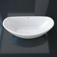 thumbnail image 2 of 75" Streamline N-10200-75FSWH-FM Freestanding Tub and Tray With Internal Drain, 2 of 4