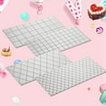 thumbnail image 4 of Clear Cake Fondant Printing Matte Cake Fondant Baking Decorating Tools for Cake Grid Pattern, 4 of 8