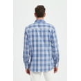 thumbnail image 4 of Onimisc Men's Casual Button Down Shirts Cotton Long Sleeve Plaid Work Shirts for Men, 4 of 7