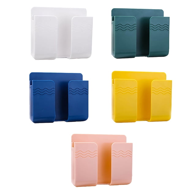 Hearth & Gear Punch Cartoon Mobile Phone Storage Rack Small Debris Hanger TV Air Conditioner Remote Control Wall Mounted Storage Kitchen Things Roll up Dish Rack Stainless Steel 20 Dish Tub Liners for