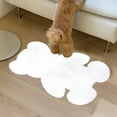 thumbnail image 6 of Bear Shaped Non-Slip Floor Mat , Fluffy Shag Rug Soft Plush Faux Wool Carpet 31X24 Inch Floor Mat for Living Room Bedroom Modern Decor (White), 6 of 6
