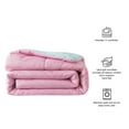 thumbnail image 6 of Mainstays Reversible Microfiber Comforter, Pink/Teal, Full/Queen, Adult, Unisex, 6 of 8