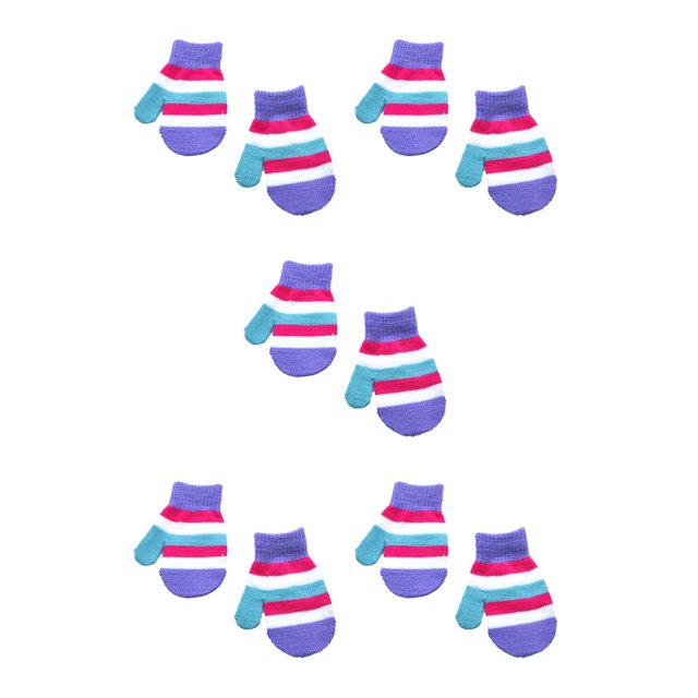 Guardurnaity 1 par de mitones para niños, mitones térmicos de invierno para niños, cubierta de calentamiento de manos, mitones pequeños de punto para Type2 NO2