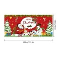 thumbnail image 3 of Christmas Garage Door Cover, 157*70Inch Large Outdoor Holiday Decor with Santa Snowflake Print, Polyester Background for Party(A), 3 of 6