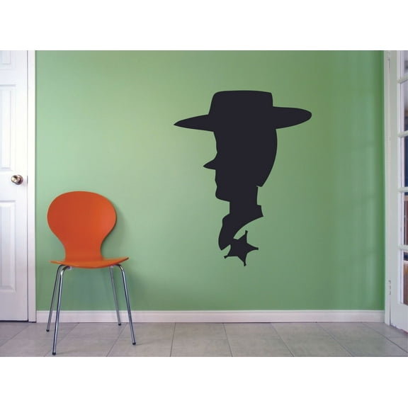 Sheriff Woody Toy Story Cowboy Doll Cartoon Wall Sticker Art Decal for Girls Boys Kids Room Bedroom Nursery Kindergarten House Fun Home Decor Stickers Wall Art Vinyl Decoration Size (20x18 inch)