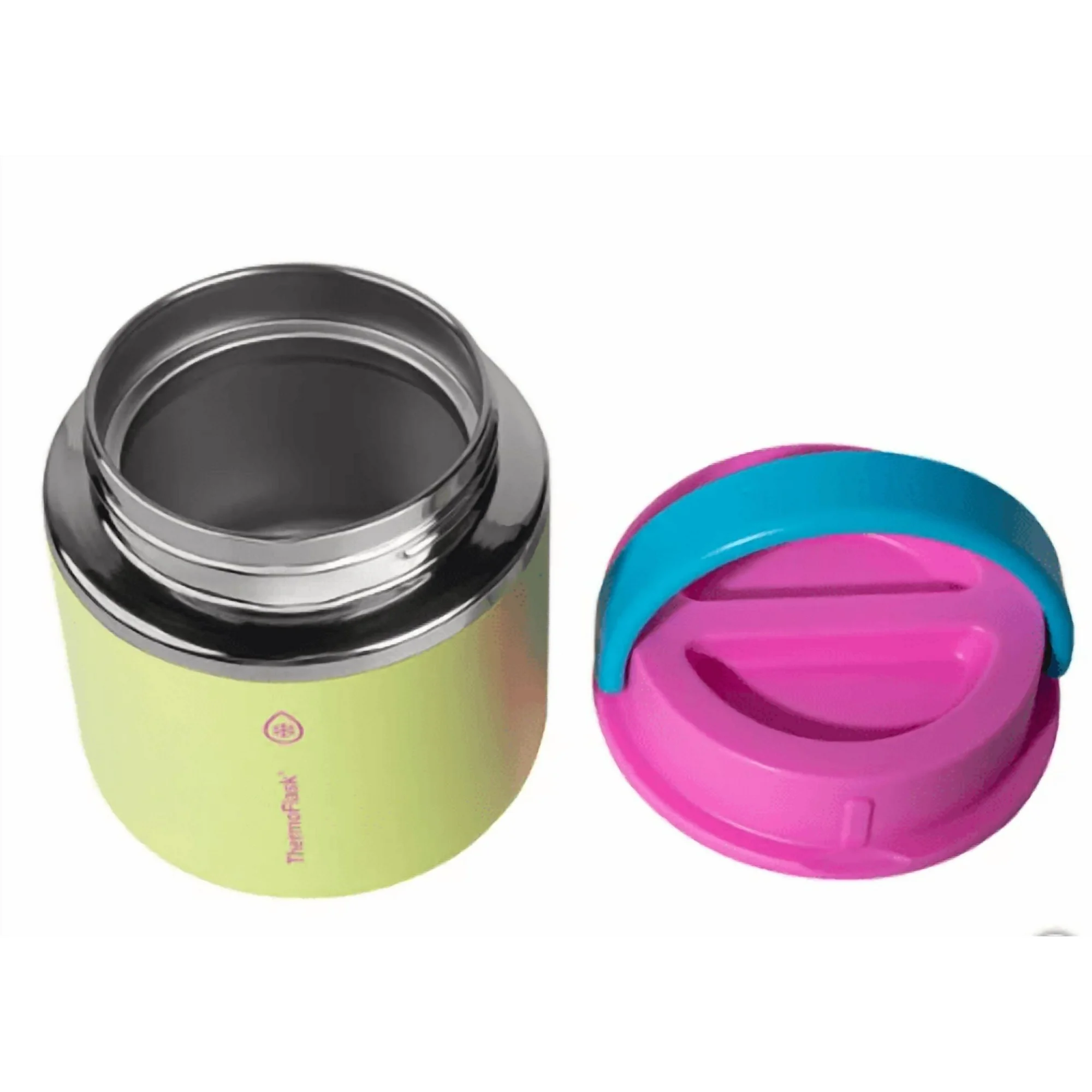 Thermoflask 20 oz Insulated Food Jar, 2-Pack, Pink and Blue, Hot 12 Hours Cold 24 Hours (Pink and Yellow)