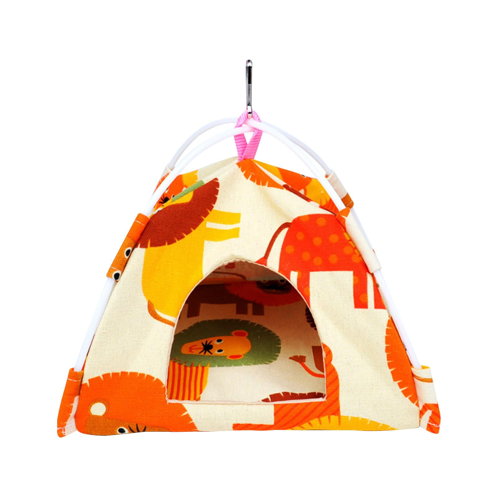 Canvas Hanging Tent Hammock House Hut Parrot Sleeping Bed with Hook