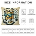 thumbnail image 5 of YANMS Throw Pillow Cover Its Baby Funky Beer Character Red Happy Rectangular Sofa Pillow Case Cushion Cover for Home Couch Bed Decor, 5 of 5