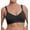 Melange Black, variant on Women's Cottonique W12215 Latex Free Organic Cotton Slimfit Pullover Bra (Deep Melange Blue 5)