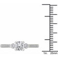 thumbnail image 4 of 1-1/2 Carat T.W. Diamond Three-Stone 14kt White Gold Engagement Ring, 4 of 5