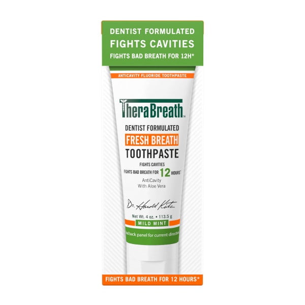 TheraBreath Fresh Breath Oral Care Bundle, Mild Mint Toothpaste 4 oz and Fresh Breath Oral Rinse 16 fl oz, Dentist Formulated Oral Care Kit