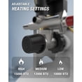 thumbnail image 3 of QIOMALA Propane Heater Outdoor - 15000 BTU Single Tank Top Propane Radiant Heater, Cordless Outdoor Gas Heater with Safety Shut-off Valve and 3 Settings for Patio, Camping, Fishing, Garage, 3 of 9