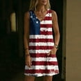thumbnail image 6 of Erwazi Summer Dresses for Women 4th Of July Printed Crew Neck Sleeveless Ankle Length Dress Celebrations Outdoor Parties Activities Casual Dresses, 6 of 6