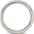 thumbnail image 2 of Titanium Edward Mirell Brushed & Polished Beveled 4mm Band (Size 8.5) Made In United States emr153-4mm-8.5, 2 of 5