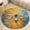 style, variant on Purple Blue And Gold Wave Washable Round Rug -Circle Area Rugs for Nursery Bedroom, Vintage Non Slip Non Shedding Low Pile Carpet for Living Room Coffee Table Entryway