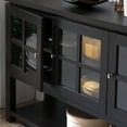thumbnail image 5 of Furniture of America Chico Contemporary Multi-Storage Dining Buffet, Walnut, 5 of 5