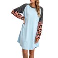 thumbnail image 2 of Vestido de cuello redondo, vestido corto Vestido de cuello redondo para mujer Vestido corto Resistente y duradero, 2 of 7