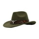 thumbnail image 3 of Sombrero de vaquero elegante, sombrero de vaquera para vacaciones, hombres, mujeres, viajes, rendimiento. Verde, 3 of 9