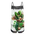 thumbnail image 4 of Uaswgudfs Women's St. Patrick's Day Lace Trim Spaghetti Strap Cami Shorts Set Bow Star Print Two-Piece Sleeveless Loungewear Sleepwear Green L, 4 of 5