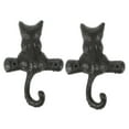 thumbnail image 5 of PTOOTP 2-Pack Retro Cat Wall Coat Hooks, Iron Hooks for Home, Bathroom, Kitchen Storage and Organization, 5 of 8