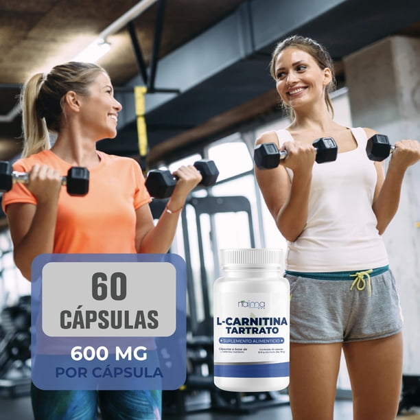 l carnitina sin ejercicio NAIMA L-Carnitina Tartrato, 60 Cápsulas | Suplemento Alimenticio 100% Puro| Ingredientes Naturales, Aditivos | Energía, Rendimiento Físico y Bienestar General Max Titanium Size:100X1 ml The Perfect Body Lotion