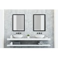 thumbnail image 5 of Kate and Laurel Evans Modern Wall Mirror, 18" x 24", Black, Contemporary Chic Accent Mirror, 5 of 7