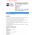 thumbnail image 2 of Front Brake Pad Set - Compatible with 2012 - 2015 Mercedes-Benz SLK250 2013 2014, 2 of 2