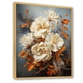 thumbnail image 2 of Designart "Vintage Sepia-Toned Pansies In An Embrace II" Pansies Floater Framed Canvas Art Print, 2 of 5