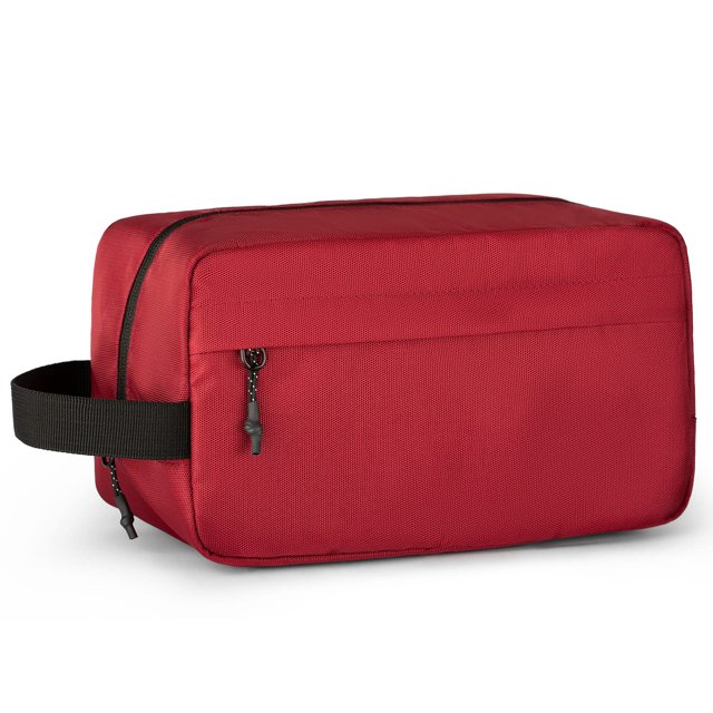 Neceser Vorspack para colgar, kit Dopp, resistente al agua, color granate