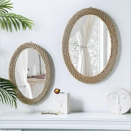 Wall Mirror Round Decorative Wicker For Home Decor Canada Wall Mirror Round Decorative Wicker, White Wicker Mirror For Wall