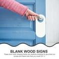 thumbnail image 2 of FENGGUIQU Wood Door Knob Hangers Blank for Decoration White Craft Supplies, 2 of 6