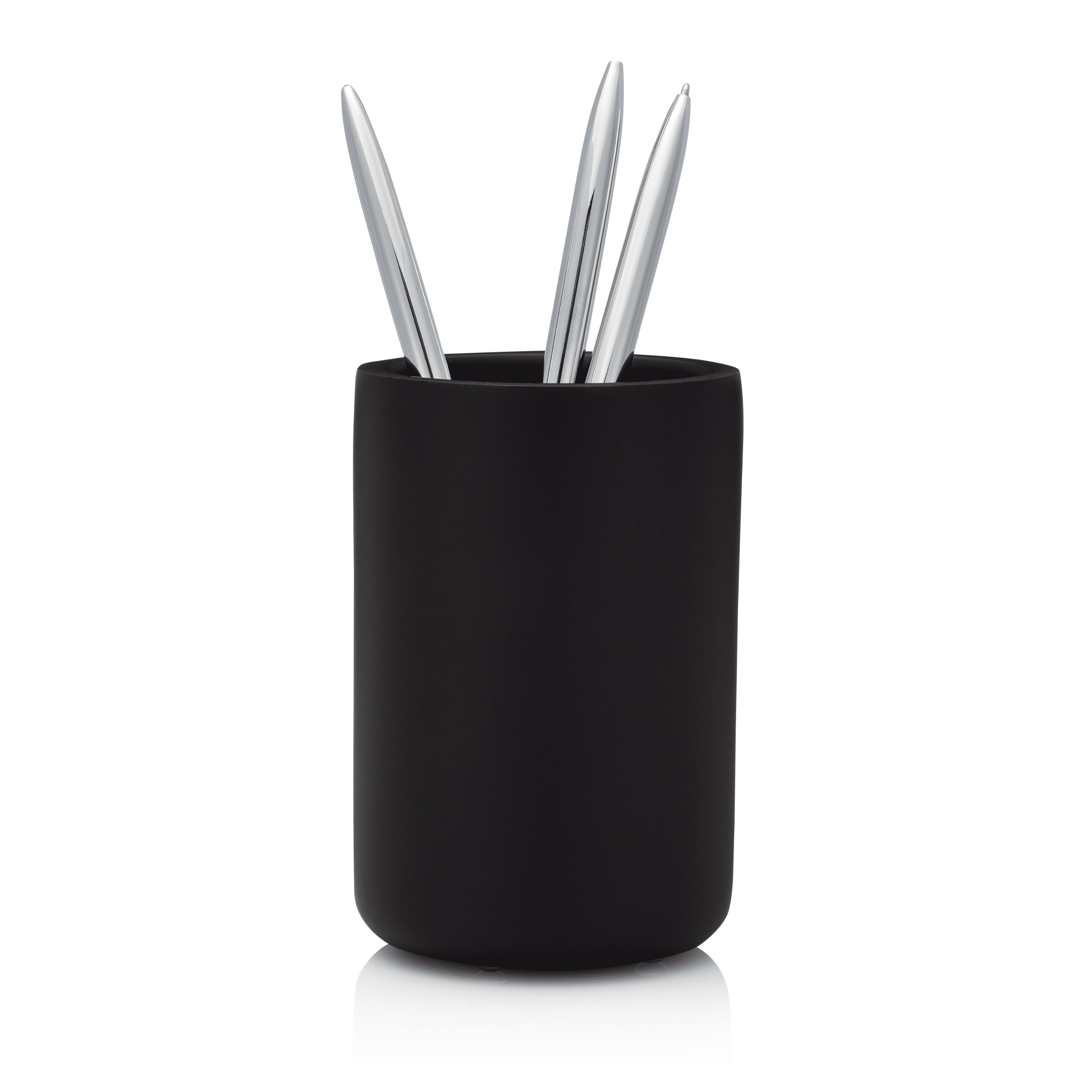 Ceramic Toothbrush Holder For Bathroom - Cute No-Punch Design, Holds Toothbrushes & Makeup Brushes:Home & Garden