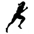 thumbnail image 2 of Athletic Runner Silhouette Wall Decal by Wallmonkeys Peel and Stick Graphic (12 in H x 9 in W) WM261641, 2 of 4