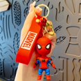 thumbnail image 1 of LLavero de Disney con dibujos animados para teléfono móvil, llavero con diseño creativo de Marvel, spiderman, Capitán América, bolsa colgante para coche Fivean unisex, 1 of 2